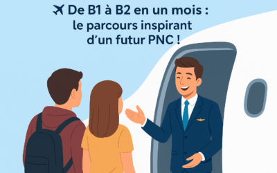 Cet étudiant a obtenu le niveau B2 en anglais en 1 mois pour devenir PNC à Toulouse.
